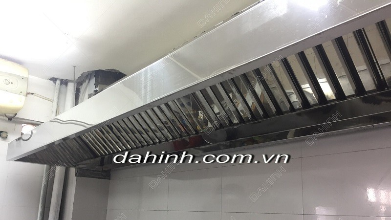 Sản xuất hệ thống chụp hút mùi inox cho khu bếp công nghiệp theo yêu cầu